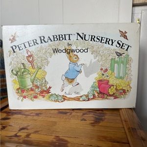 Vintage Wedgwood Peter Rabbit by Beatrix Potter 4 Piece Porcelain Nursery Set